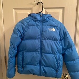 The North Face Kids Bright Blue Puffer Coat